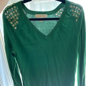 Michael kors green and gold sweater!